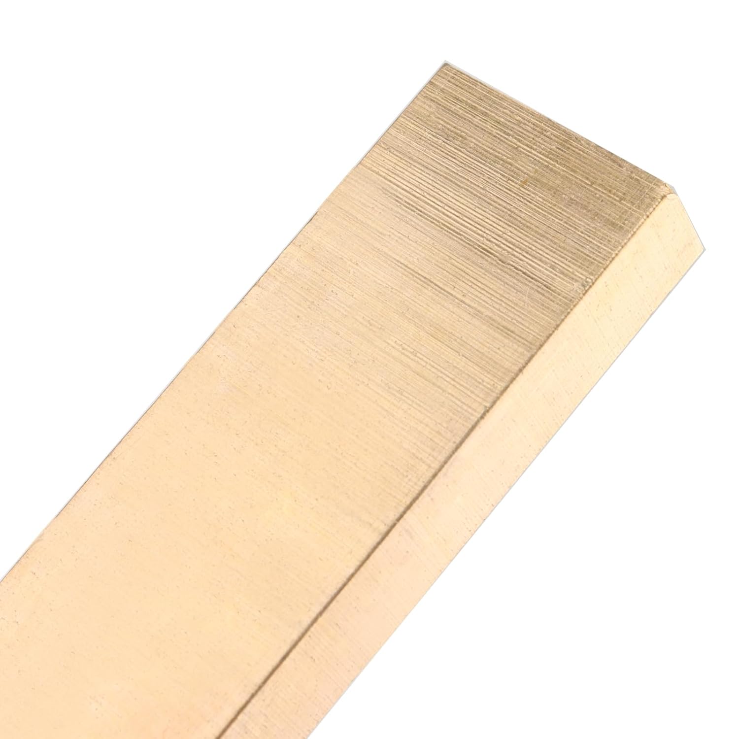 2 Pcs 0.39 x 1 x 6 Inch Brass Flat Bar Stock, Rectangular Brass Bar, Long Solid Plate Mill Stock