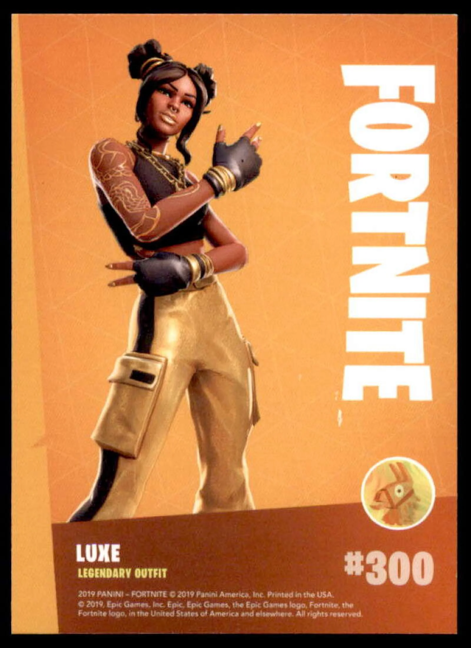 Luxe Card 2019 Panini Fortnite Series 1 Holofoil USA #300