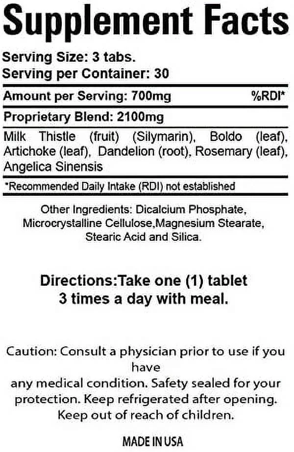 Hepatol - 90 Tablets - Male Health 100% Natural - Dietary Supplement