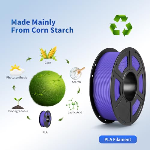 ANYCUBIC PLA Filament 1.75mm Bundle, 3D Printing PLA Filament 1.75mm Dimensional Accuracy +/- 0.02mm, 1KG Spool (2.2 lbs), 2KG Grey+Grey