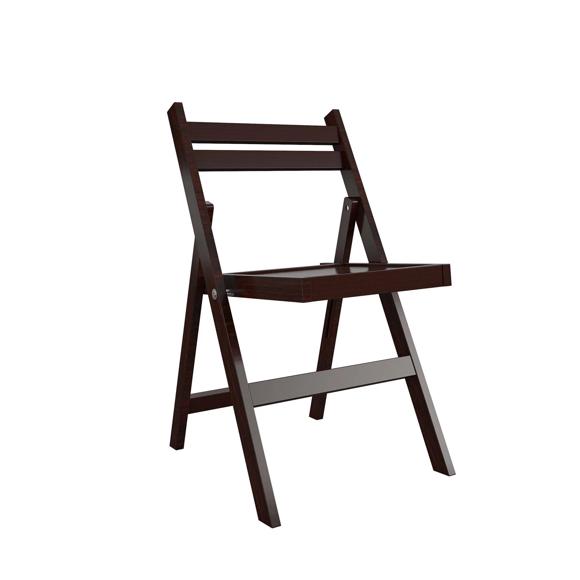 COSCO XL Folding Wood Chair, Dark Mahogany, 2-Pack