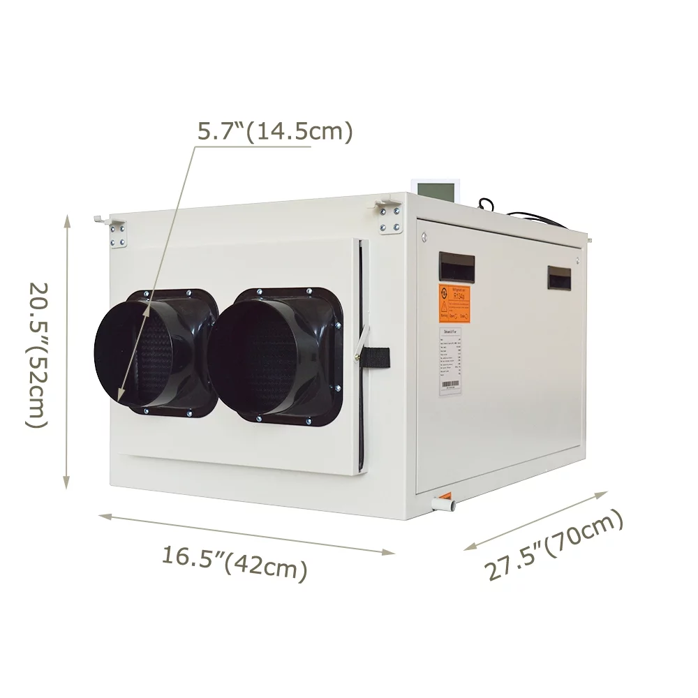 INTBUYING Ceiling Household Basement Dehumidifier 85L/D-170L/D 2200W
