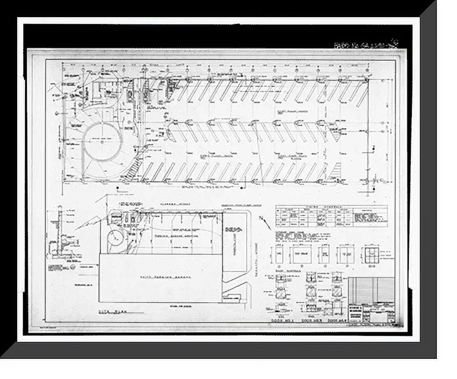 Historic Framed Print, Rich's Downtown Department Store, 45 Broad Street, Atlanta, Fulton County, GA - 97, 17-7/8