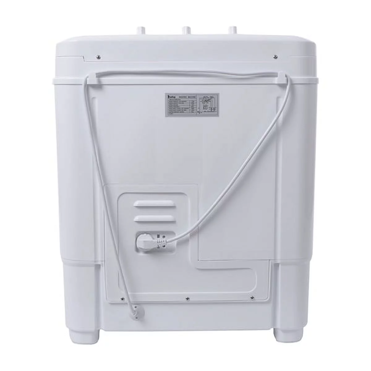 Compact Twin Tub with Built-in Drain Pump XPB35-ZK35 14.3(7.7 6.6)lbs Semi-automatic Gray Cover Washing Machine