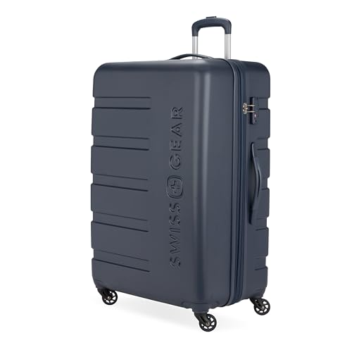 SwissGear 7366 Hardside Expandable Luggage with Spinner Wheels, White, Carry-On 19-Inch