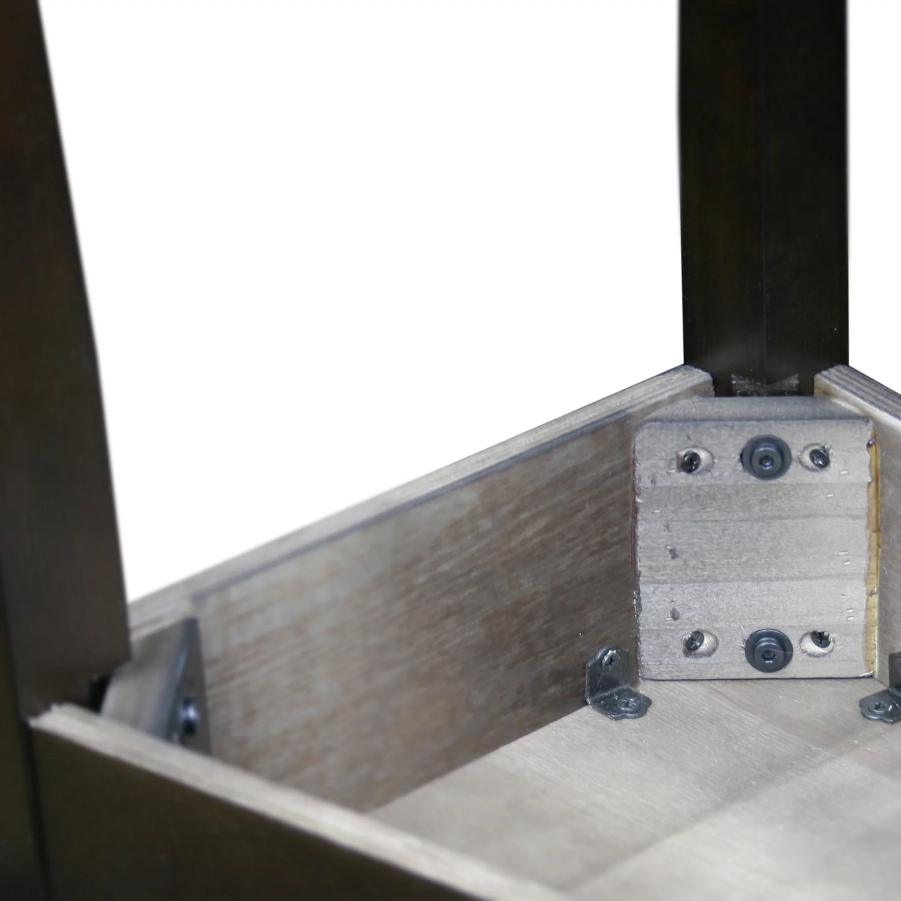 Compact Recliner Wedge Table in Chocolate Oak