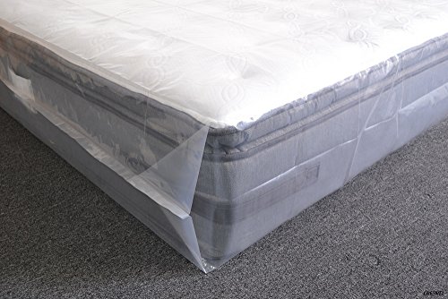 Mattress Bag for Moving & Long-Term Storage - Queen Size - Enhanced Mattress Protection with Extra Thick Tear & Puncture Resistance Polyethylene