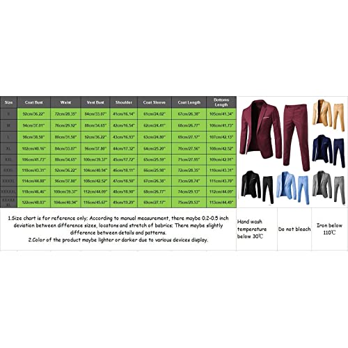 Men’s Blazer Set 2024 Winter Slim 2 Piece Suit Set Plus Size Business Suit Jacket and Dress Pants Sets for Wedding Party