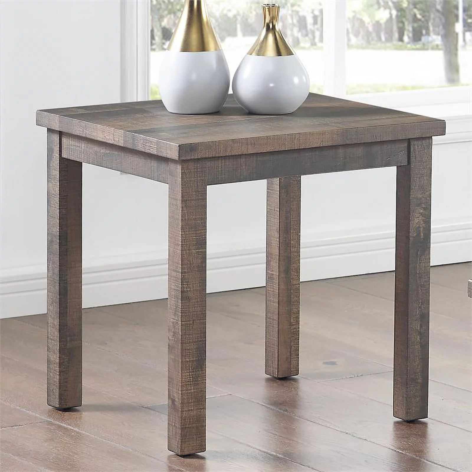 Furniture of America Engraf Wood 3-Piece Coffee Table Set in Rustic Natural Tone