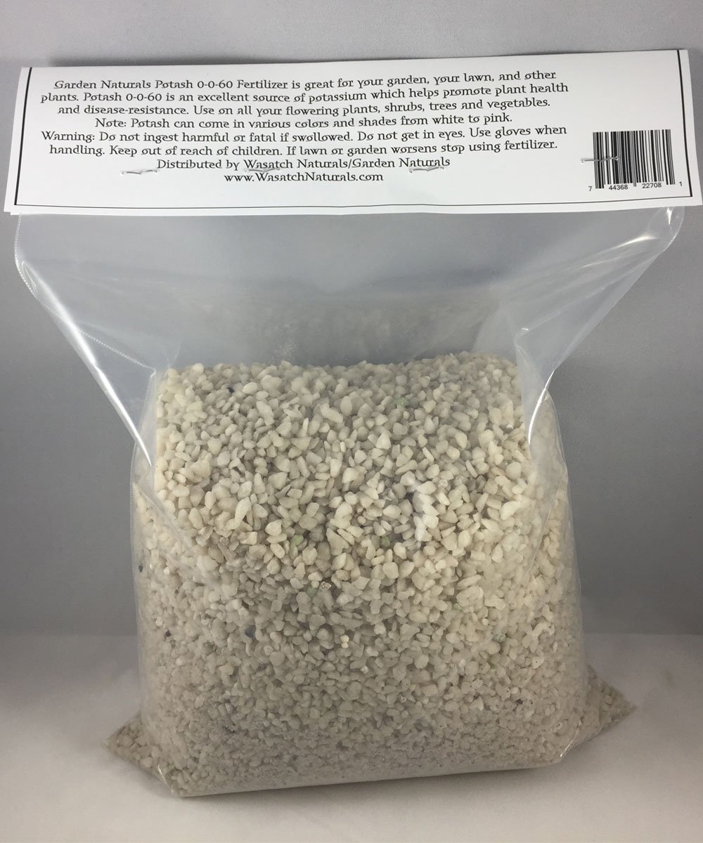 Natural Potash 0-0-60 Fertilizer 15 Pounds (Garden Naturals Brand)