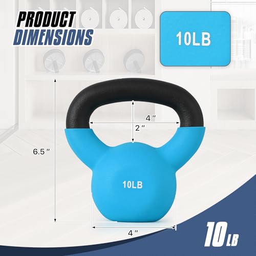 MADOG Neoprene Coated Kettlebells, Strength Training Hand Weights