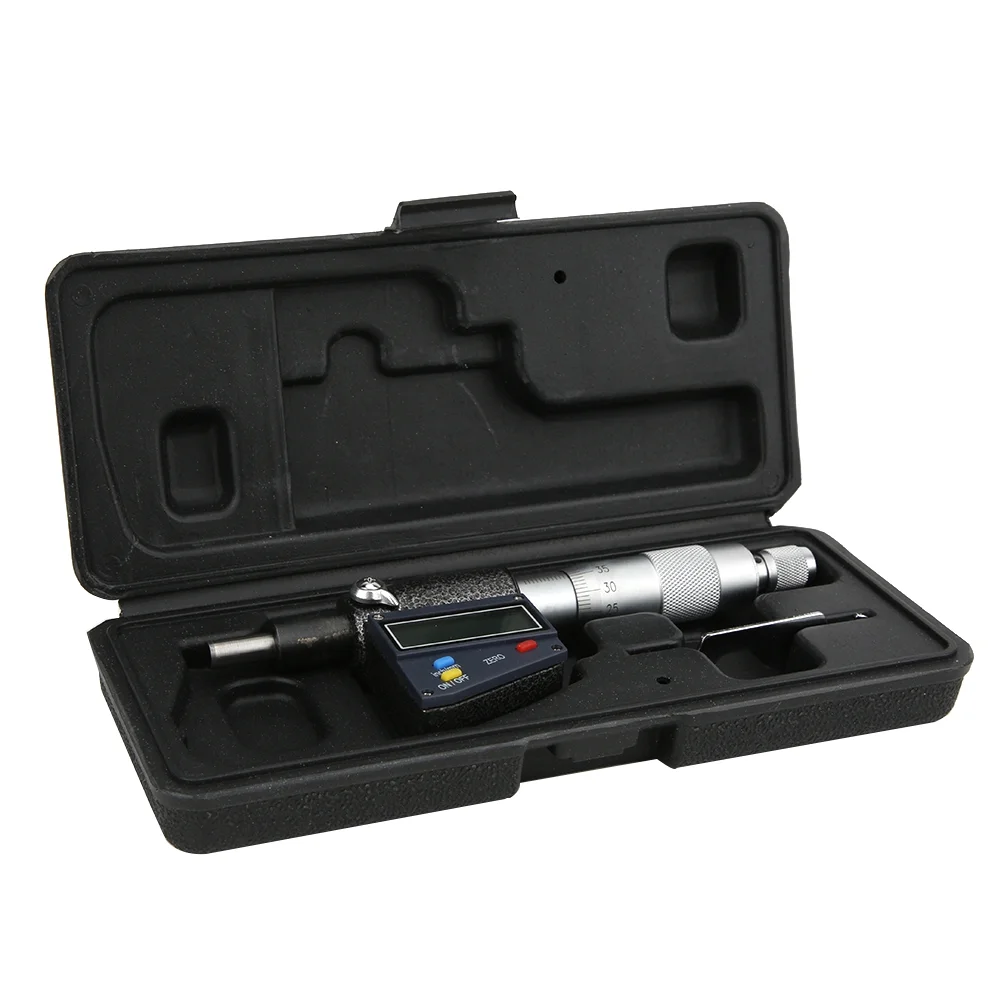 Digital Caliper, Electronic Vernier Micrometer Durable Micrometer Set Practical for Mechanical Workshop for Machinery Plant(0-25mm)