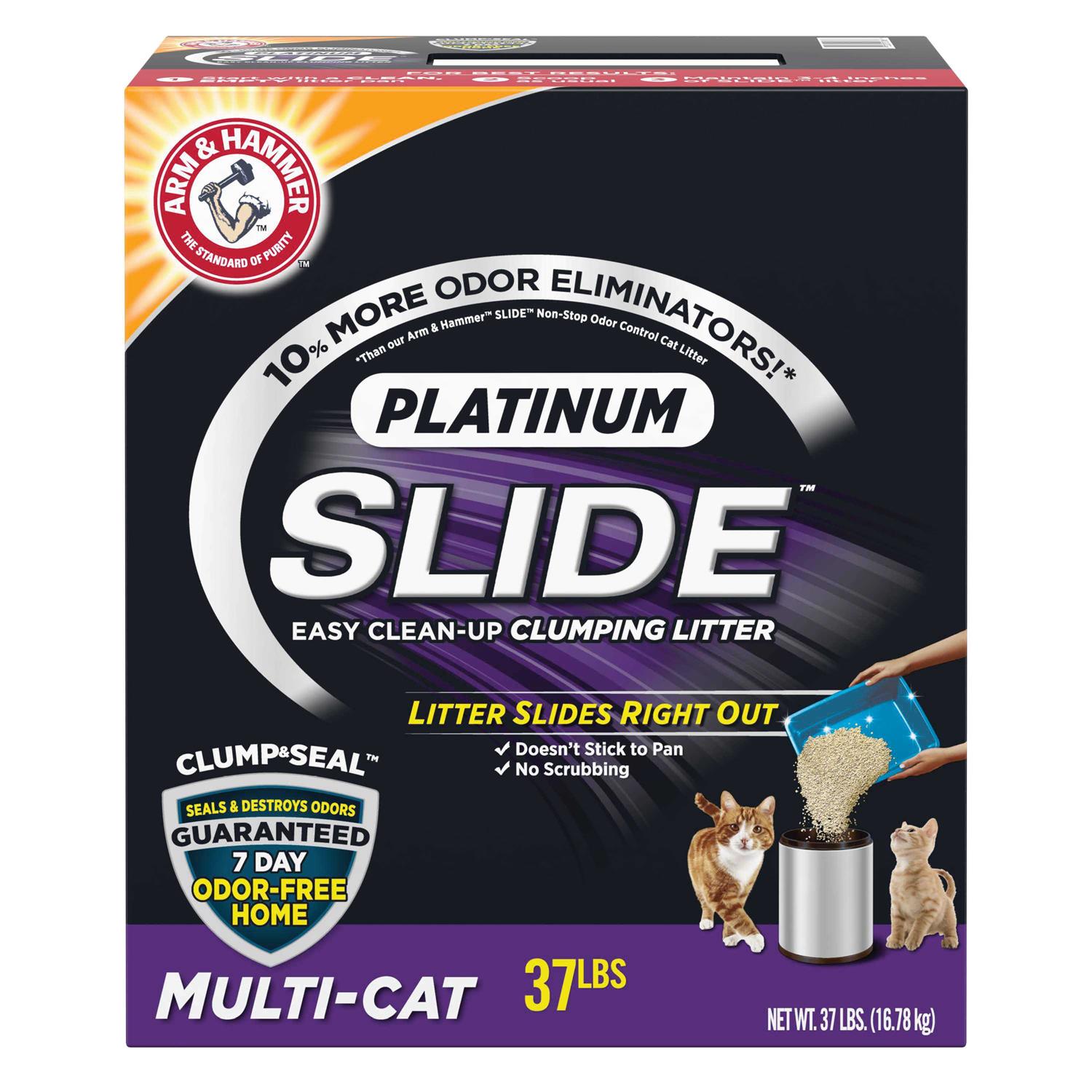 Arm Hammer Slide Platinum Easy Clean-Up Clumping Cat Litter - Pet Supplies online store