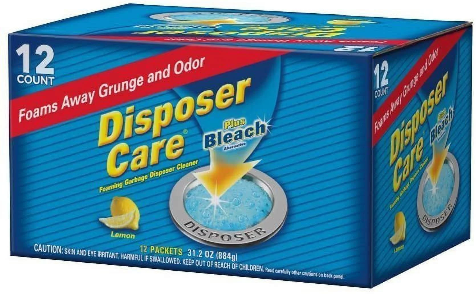 Glisten DP06N-PB Disposer Care Foaming Garbage Disposer Cleaner-4.9 Ounces - 12 Pack