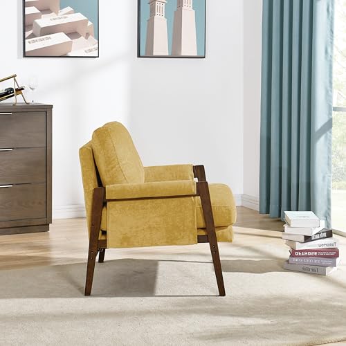 Roundhill Furniture Kelly Mid-Century Modern Accent Armchair, Green