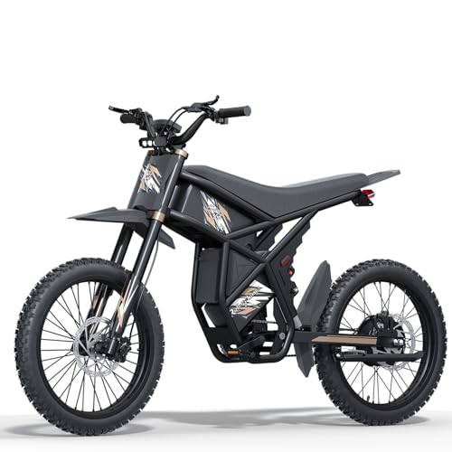 Riding'times Upgraded GT73/GT73PRO Electric Dirt Bike for Adults 2400W/3000W, Max 37/50 MPH & 85 Mile Long Range Ebike with 25