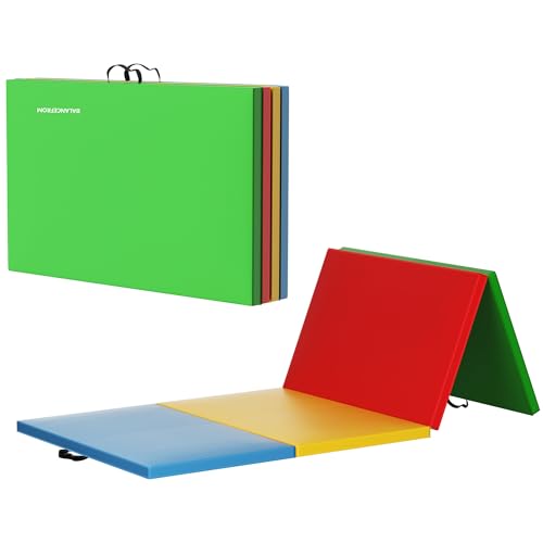 BalanceFrom Foldable Gymnastics Mat Home Gym Floor Tumble Equipment