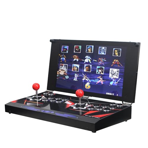26800 in 1 Hand-held Portable Arcade Game Console 17.5-inch HD Screen Dual Players Pandoras Box DX, Retro Video Game Machine Search/Hide/Save/Load/Pause Games (A 9800 DX Plus)