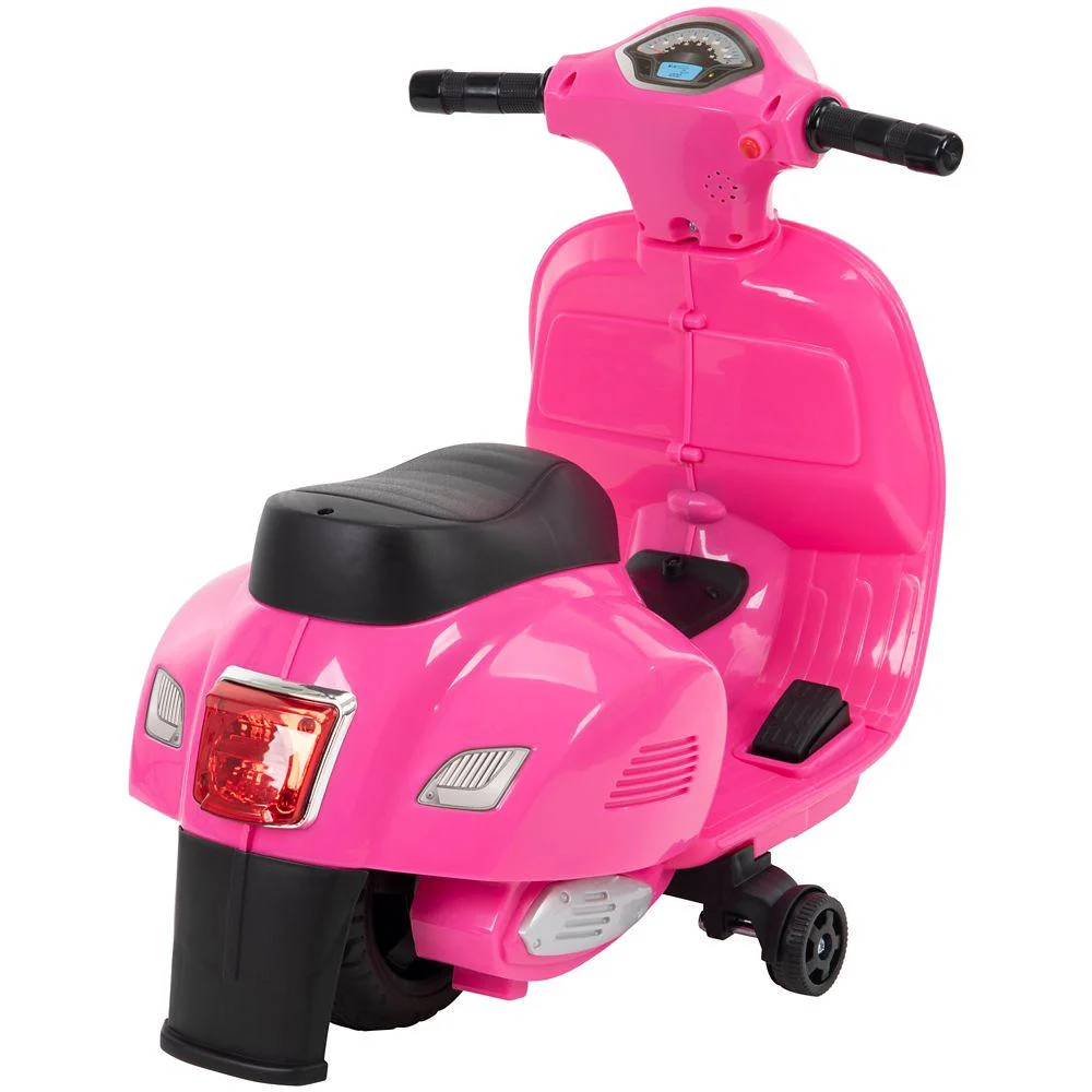 Huffy Vespa 6V Ride-On Scooter, Pink
