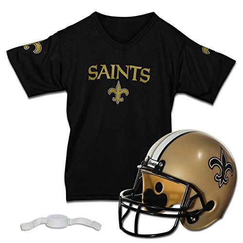 Franklin Sports NFL Kids Helmet + Jersey Sets - Youth NFL Team Uniform Sets - Costume Set - Helmet, Jersey + Chinstrap-Medium