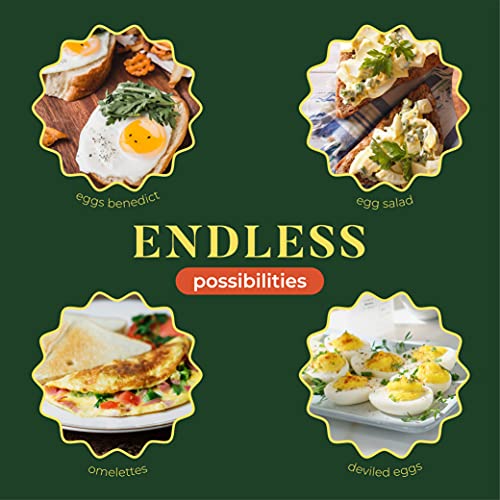 BELLA Rapid Electric Egg Cookers (7 Egg Capacity) - Black and White