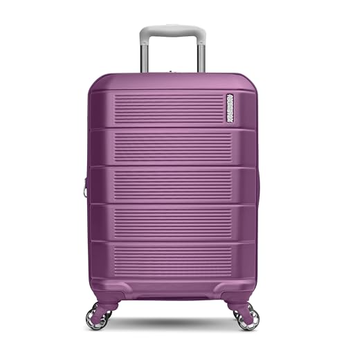 American Tourister Stratum 2.0 Expandable Hardside Luggage with Spinner Wheels, Purple Haze, Carry-on