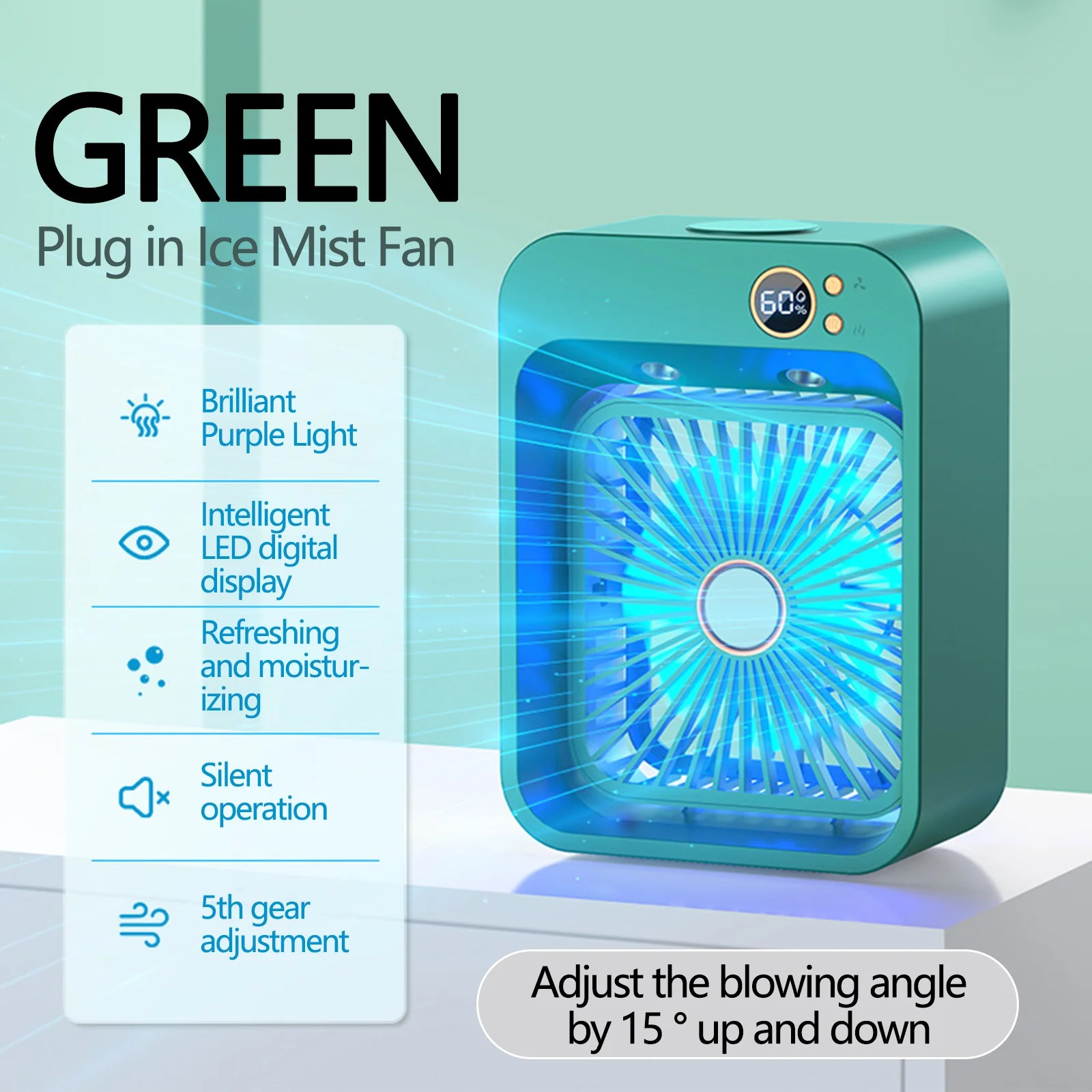 Back to School Savings! Feltree USB Mini Cooler Purification and Humidification Refrigeration Fan