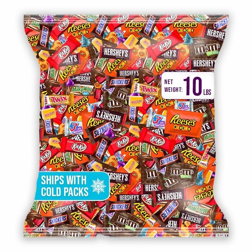 Chocolate Assorted Bulk Candy - 5 LB Chocolate Candy Variety Pack - Bulk Chocolate, Milk Chocolate Candy, Dark Chocolate - Bulk Candy Mix for Candy Bags - Candy - Chocolate Candy Variety Pack (5LBS)
