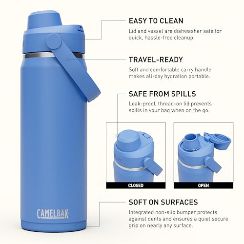 CamelBak Thrive Chug Insulated Stainless Steel Water Bottle Sky Blue, 32oz
