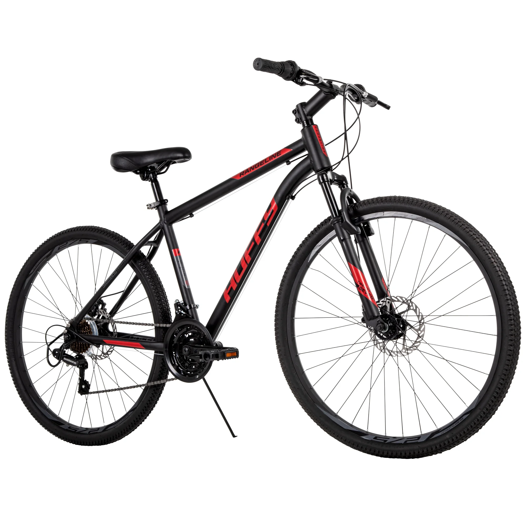 Huffy 27.5 in. Rangeline Men's Mountain Bikes, Black and Red