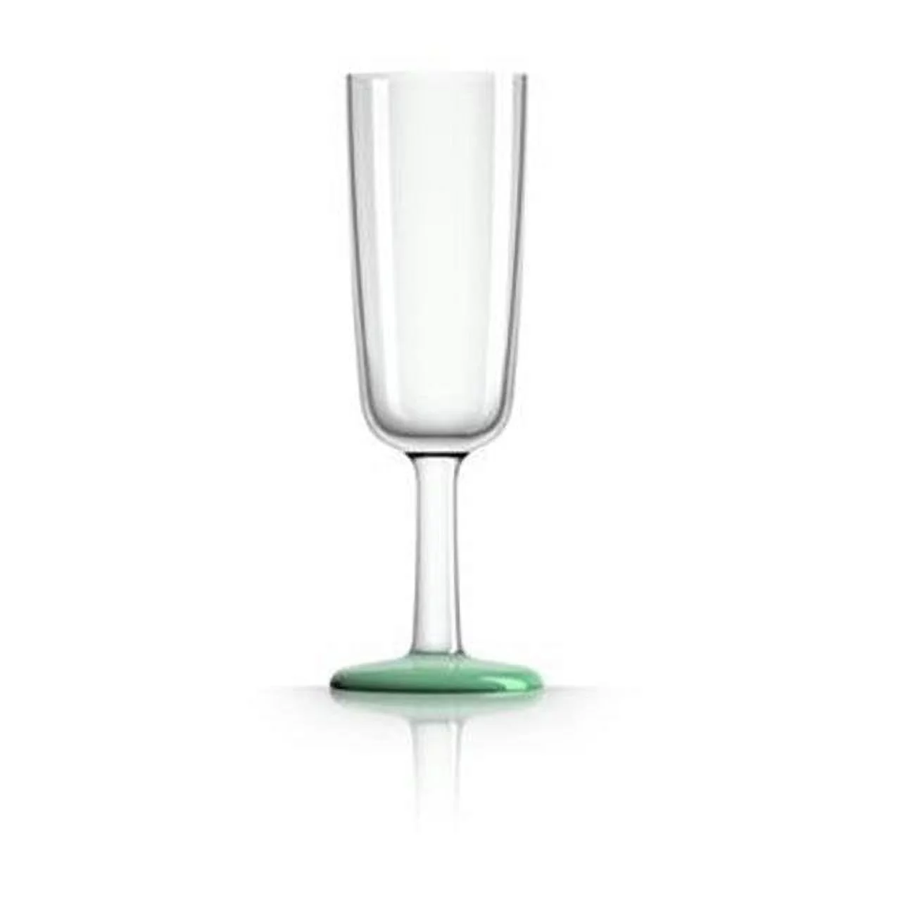 MARC NEWSON  Flute Glass - Green Glow-in-Dark Nonslip Base - Pack of 4