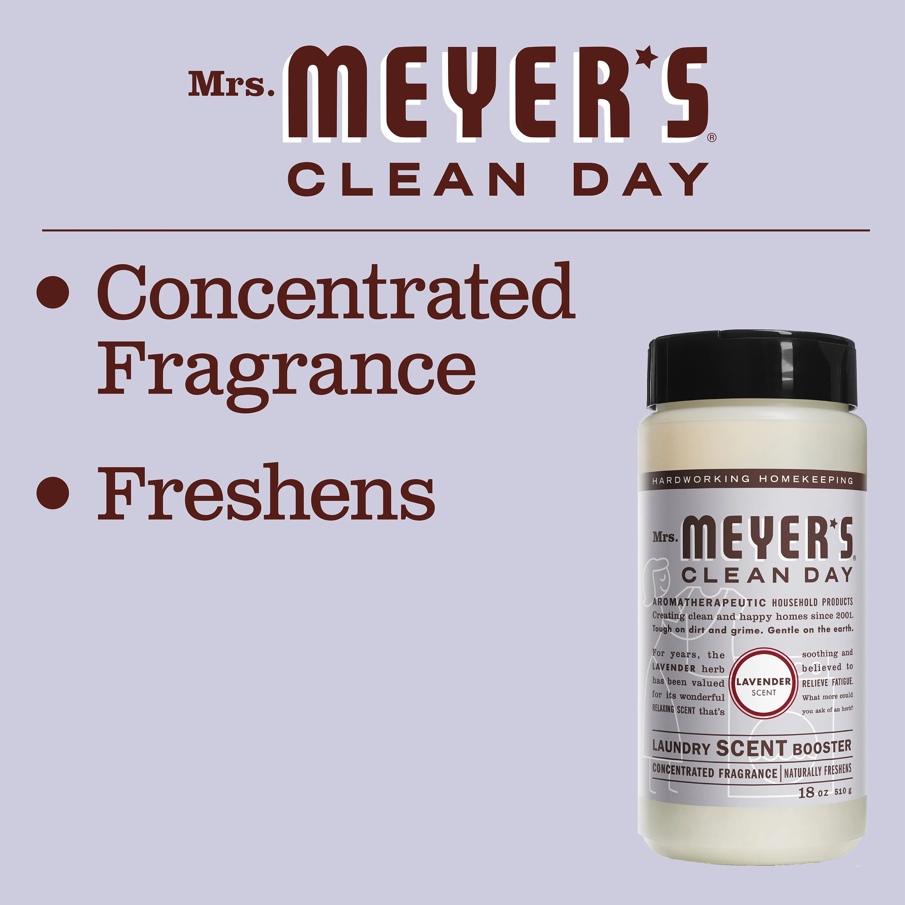Mrs. Meyer's Scent Booster Lavender, 18 OZ (Pack of 6)