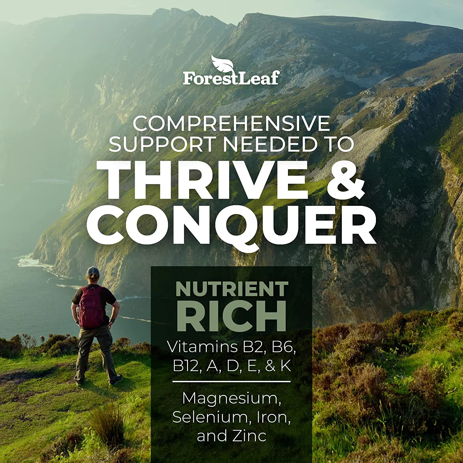 Forest Leaf Grass Fed Beef Organ Supplement with Liver, Heart, Spleen & Kidney, 180 Count