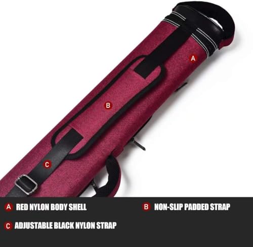 Champion 2X4,3x6 Nylon/Leatherette Billiard Pool Cue Stick Hard Carrying Case 4S2B, 6S3B