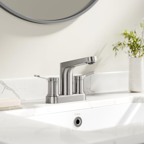 KRAUS Indy Single Handle One Hole Bathroom Sink Faucet in Chrome, KBF-1411CH
