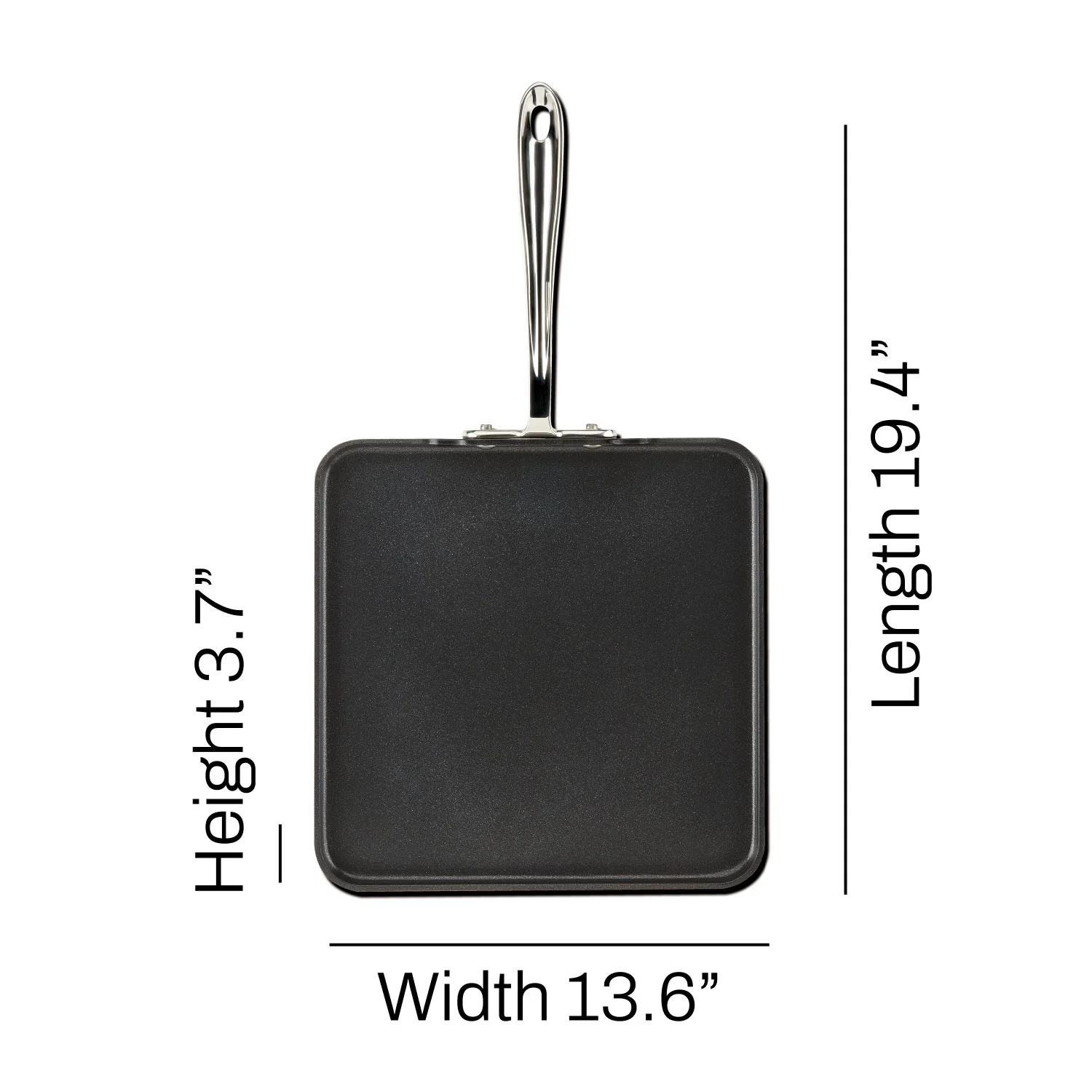 All-Clad HA1 Hard Anodized Nonstick Cookware, Square Griddle, 11 inch