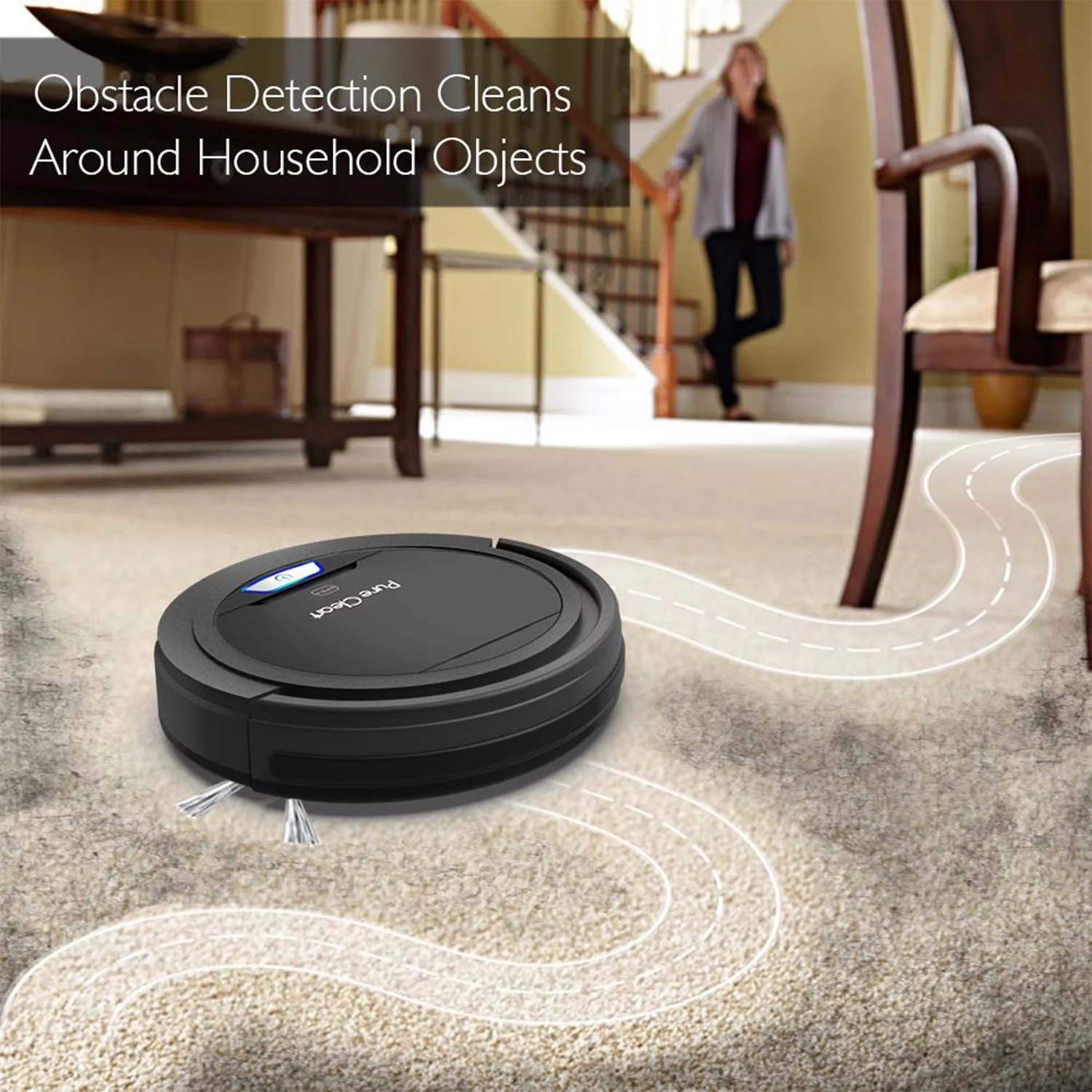 Pyle Pure Clean Home Cleaning System Smart Automatic Robot Vacuum