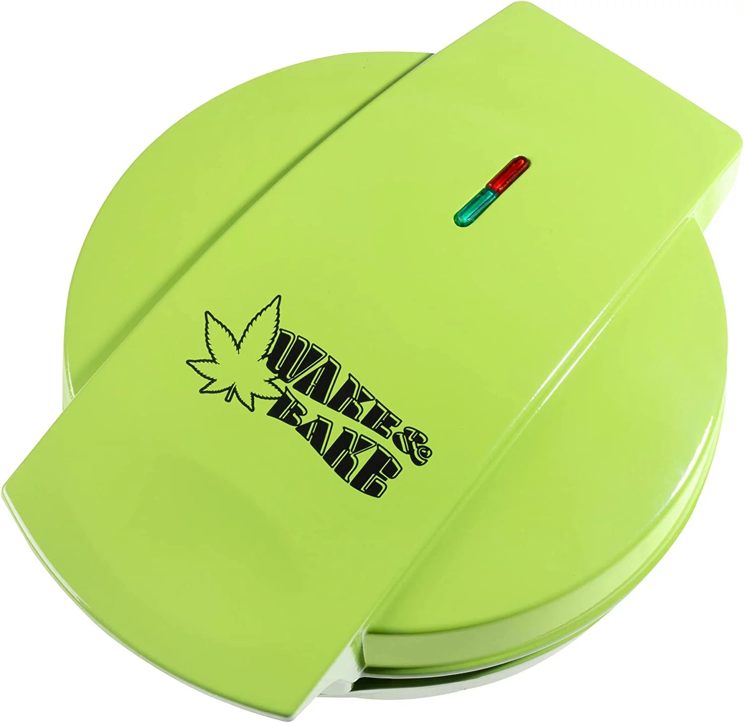 CucinaPro Pot Leaf Waffle Maker - Create 1 Large Weed Shaped Waffle or Pancake with Electric Non Stick Waffler Iron - Funny Novelty