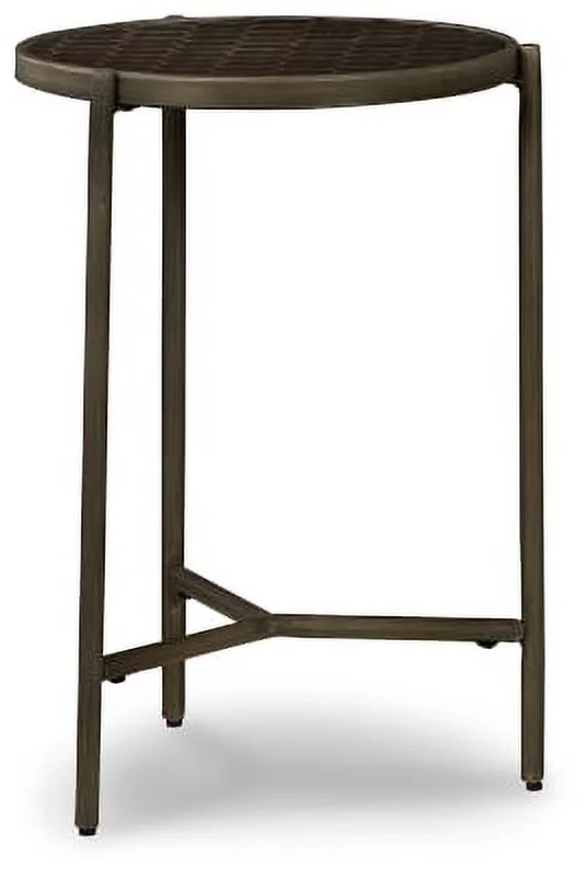 Signature Design by Ashley Contemporary Doraley Chairside End Table  Brown/Gray
