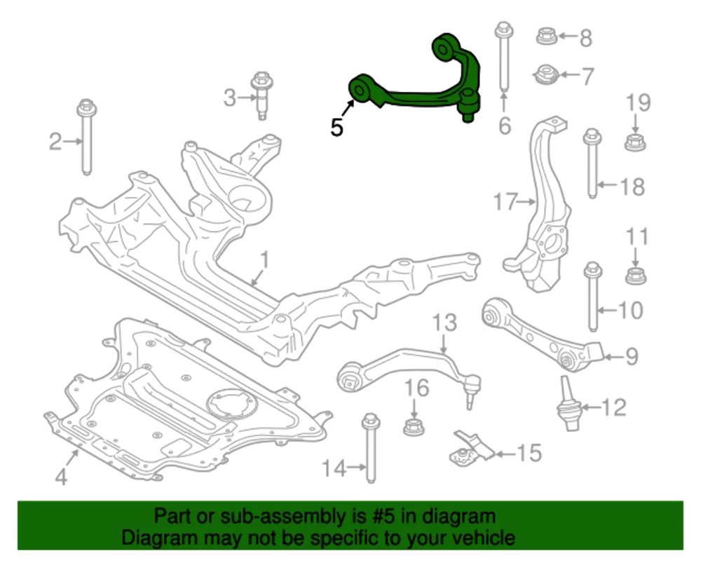 New Genuine BMW A Arm Camber Adjustment Upp (2017-2022) OE 31126870026