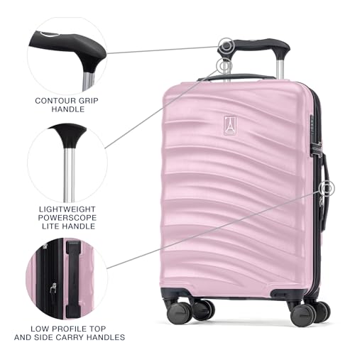 Travelpro Maxlite Air V2 Hardside Expandable Carry on Luggage, 8 Spinner Wheels, Lightweight Hard Shell Suitcase, TSA lock, Black, Carry On 21-Inch