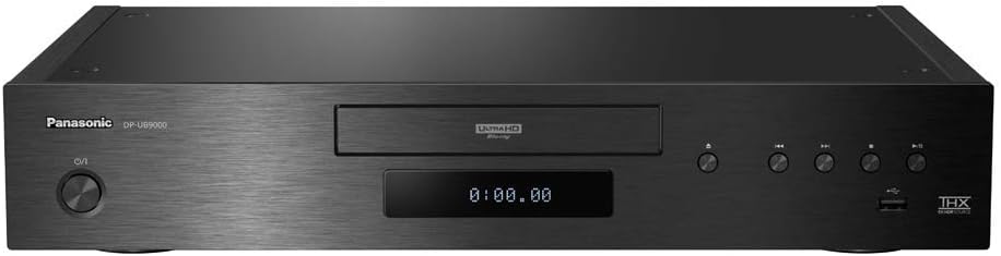 Panasonic DP-UB9000 4K Ultra HD Blu-Ray Player UHD Multi Region Blu-ray DVD, Region Free Player 110 Volts Bundle with Dynastar HDMI Cable (Renewed)