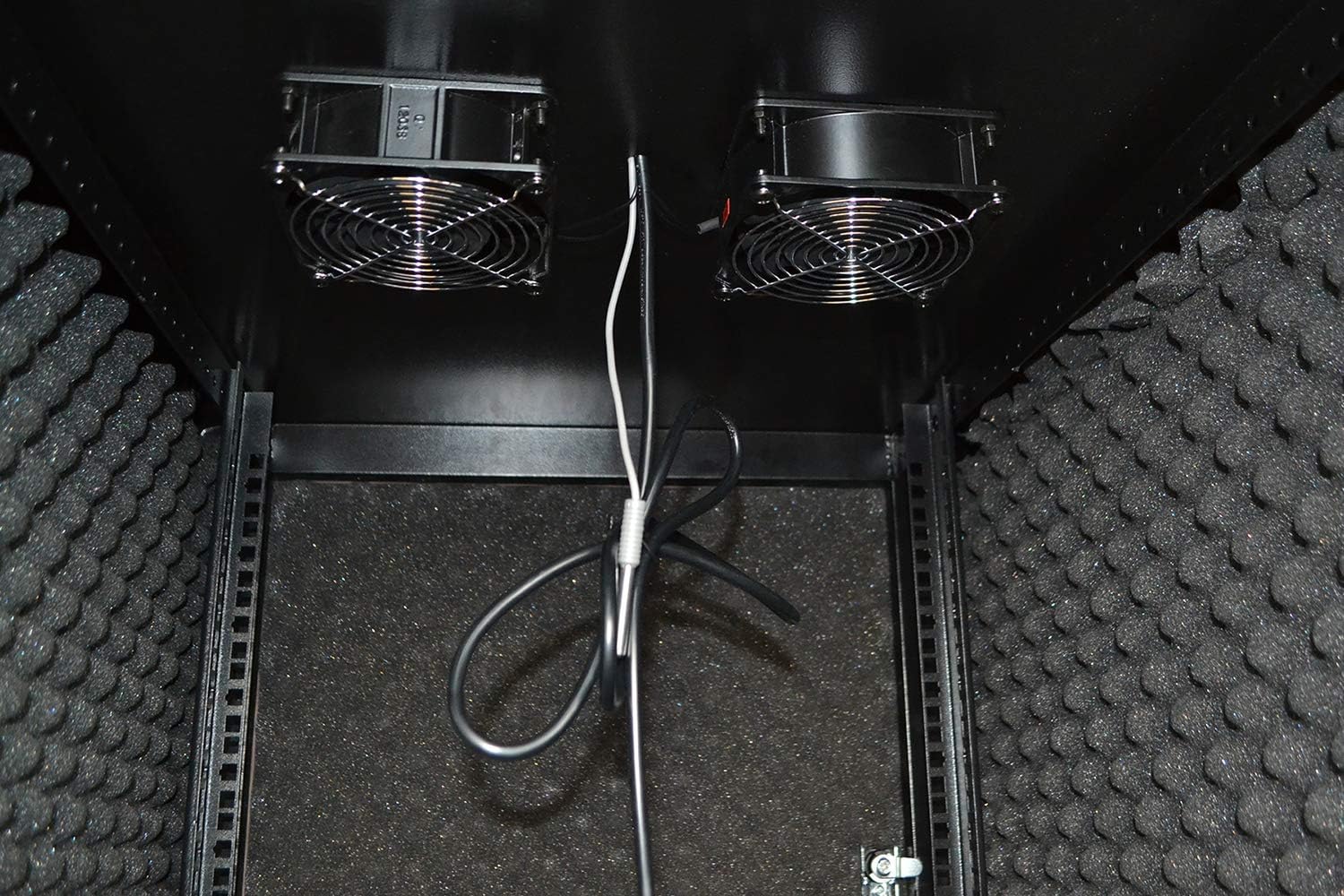 Sysracks 12U 35 inch Depth Soundproof Server Rack Cabinet Quiet Server Cabinet Enclosure Silent Acoustic Server Rack up to 36% Noise Reduction