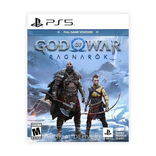 PlayStation 5 Slim Upgraded 2TB Disc Edition God of War Bundle - White, Slim PS5 2TB PCIe SSD Gaming Console with C-Gamers Dual-Controller Charger [video game]