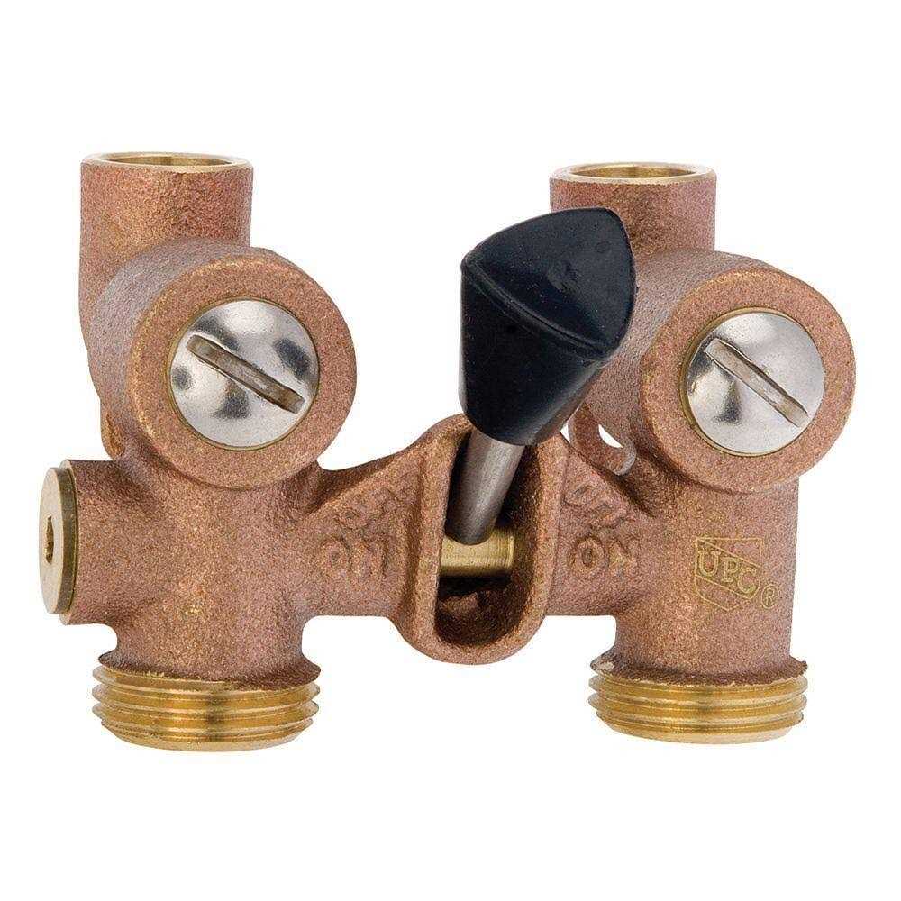 Watts 1/2 Bronze Ball-Type Washing Machine Shutoff Valve
