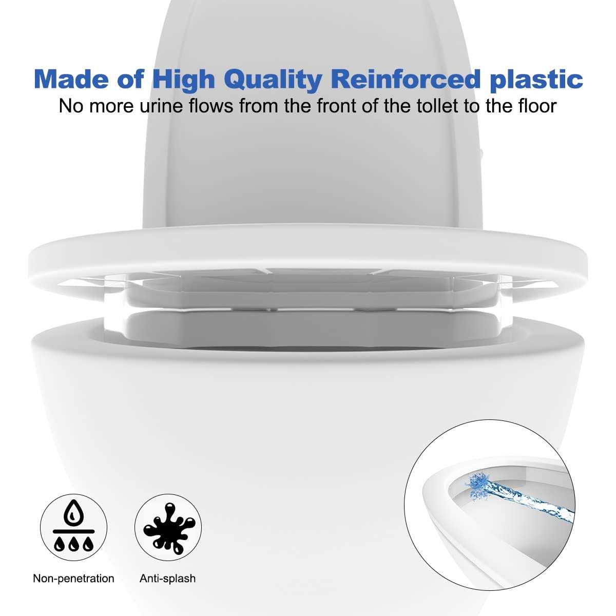 5 Pack Pee Guard for Toilet Seat, Potty Training Toilet Pee Splash Guard for Kids and Adults