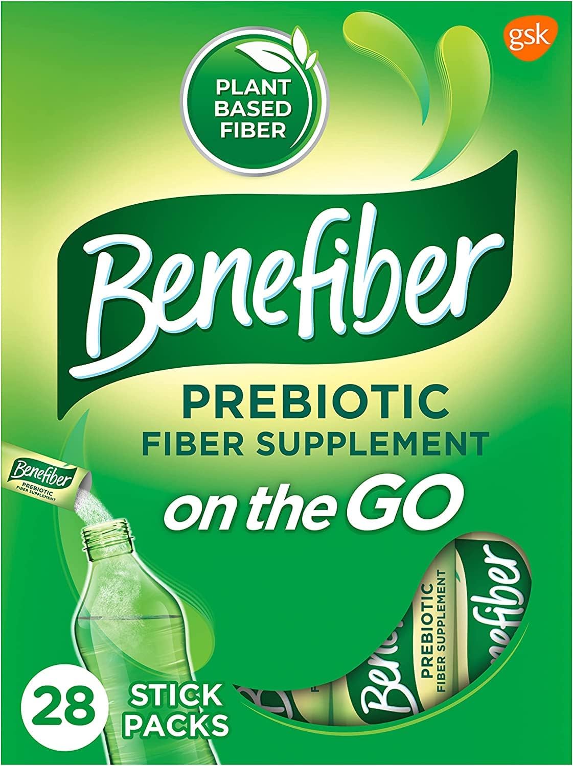 Benefiber Drink Mix On The Go Sugar Free , Taste Free, 28 Stick Packs