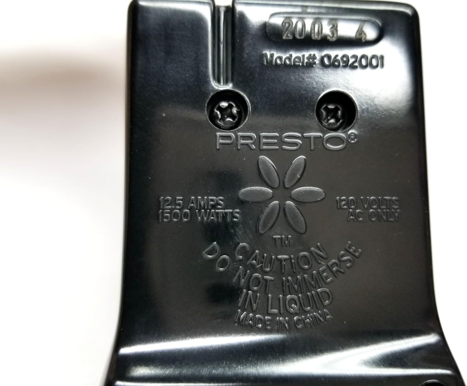 Presto Magnetic Heat Control 0692001 For Presto 0600010 and 0600611 Deep Fryer