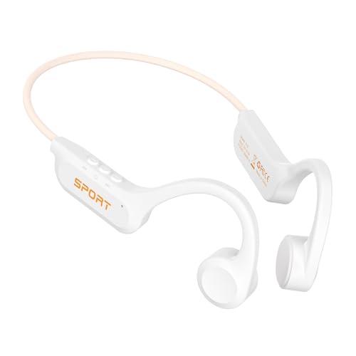 CXK Bone Conduction Headphones Bluetooth 5.3 Open Ear Headphones with Mic, Premium Loud Sound 8Hrs Playtime Bluetooth Headphones, IPX6 Waterproof Sports Headset for Running, Cycling, Walking