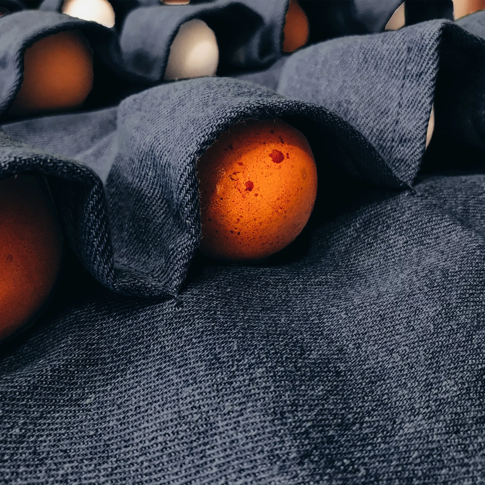 Backyard Barnyard 12 Pocket Soft Durable Denim Egg Gathering Apron FREE BURLAP GIFT BAG INCLUDED!  Collecting Chicken Duck Quail Poultry Eggs